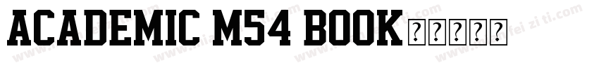 Academic M54 Book字体转换